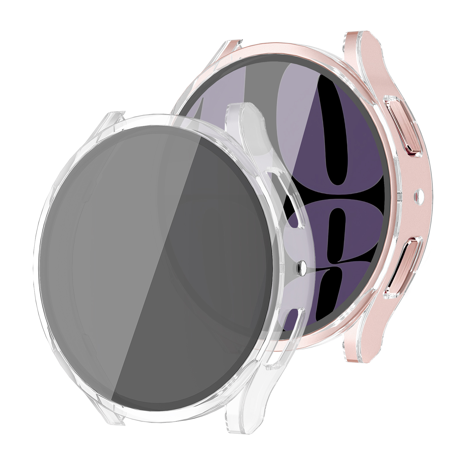 Samsung Smartwatch Accessories - กระจกนิรภัย + กรณีความเป็นส่วนตัวสําหรับ Samsung Galaxy watch
