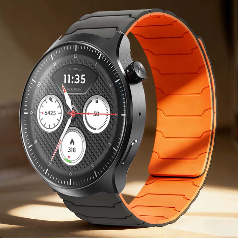 Motorola Smartwatch Accessories - สายนาฬิกาซิลิโคนแม่เหล็ก ขนาด 20 มม. 22 มม.