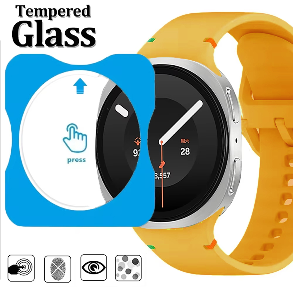 Samsung Smartwatch Accessories - ฟิล์มกระจกนิรภัยติดง่าย สำหรับ Samsung Galaxy Watch 9/8/7/6/5/4