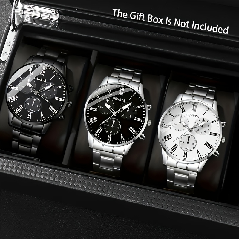 Best Smartwatch Accessories - ชุดนาฬิกาควอตซ์และเครื่องประดับดีไซน์ใหม่ ทันสมัย และหรูหรา 3 ชิ้น เหมาะสำหรับเป็นของขวัญที่ดีที่สุดสำหรับครอบครัวและเพื่อน