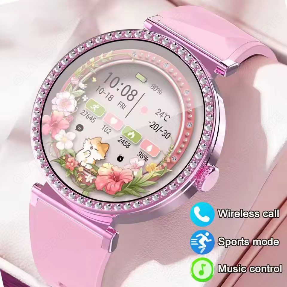 Smartwatch X12 - สมาร์ทวอทช์แฟชั่นหรูหราสำหรับผู้หญิง พร้อมฟังก์ชั่นแจ้งเตือนสุขภาพ ฟังเพลงผ่านบลูทูธ นาฬิกาสมาร์ทแฟชั่นสำหรับผู้หญิง ของขวัญวันหยุด 2026