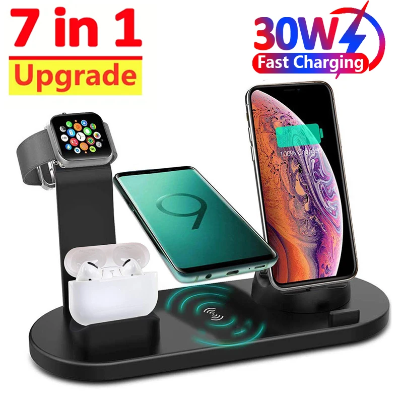 Smartwatch X12 - 7 In 1 Wireless Charger Stand