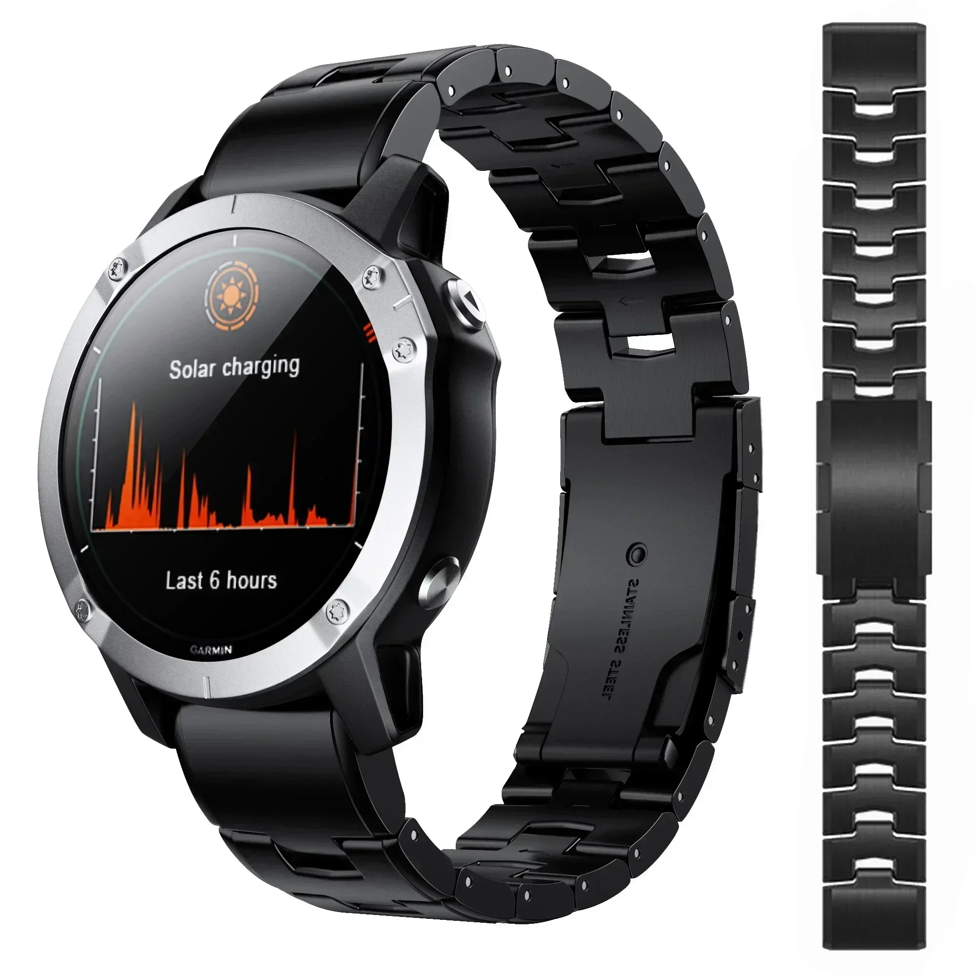 22 26 มม.ไทเทเนียมโลหะสําหรับ  - Motorola Smartwatch Accessories บทวิจารณ์และราคา