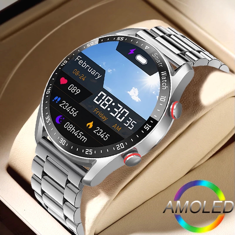 ECG + PPG บลูทูธสมาร์ทนาฬิกาผู - Smartwatch Custom บทวิจารณ์และราคา