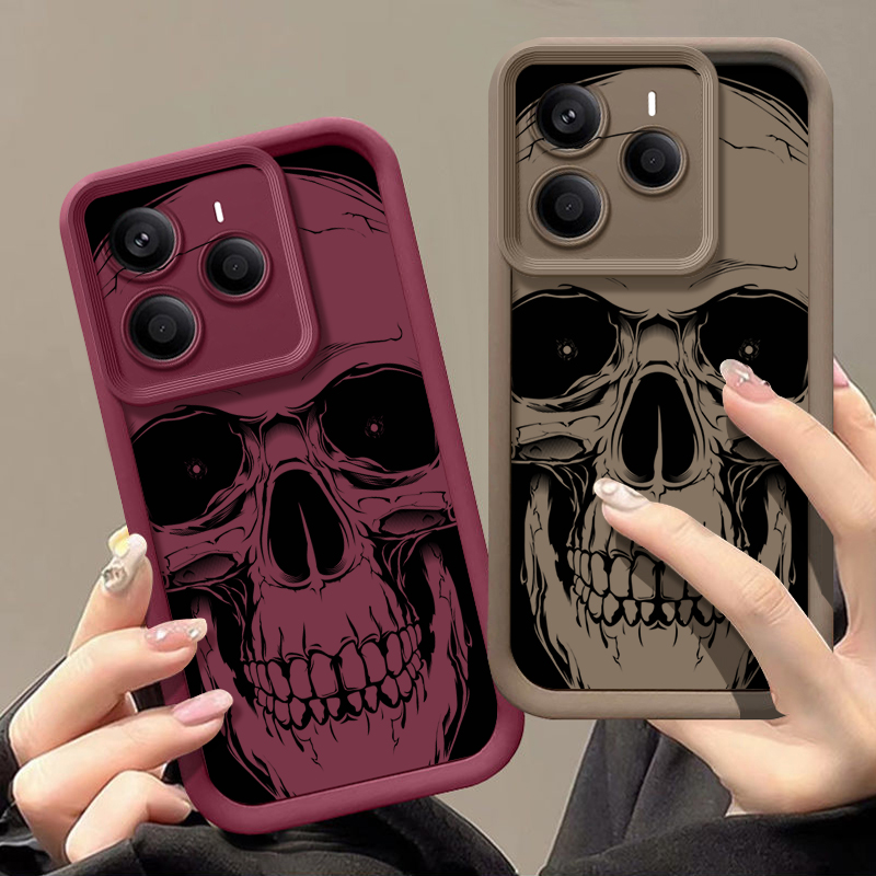 เคสโทรศัพท์ลายหัวกะโหลกสีดำเท่ - Xiaomi Redmi Note 13 บทวิจารณ์และราคา