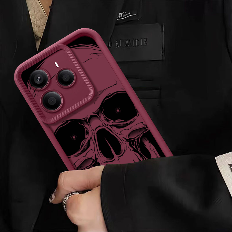เคสโทรศัพท์ลายหัวกะโหลกสีดำเท่ - Xiaomi Redmi Note 13 บทวิจารณ์และราคา