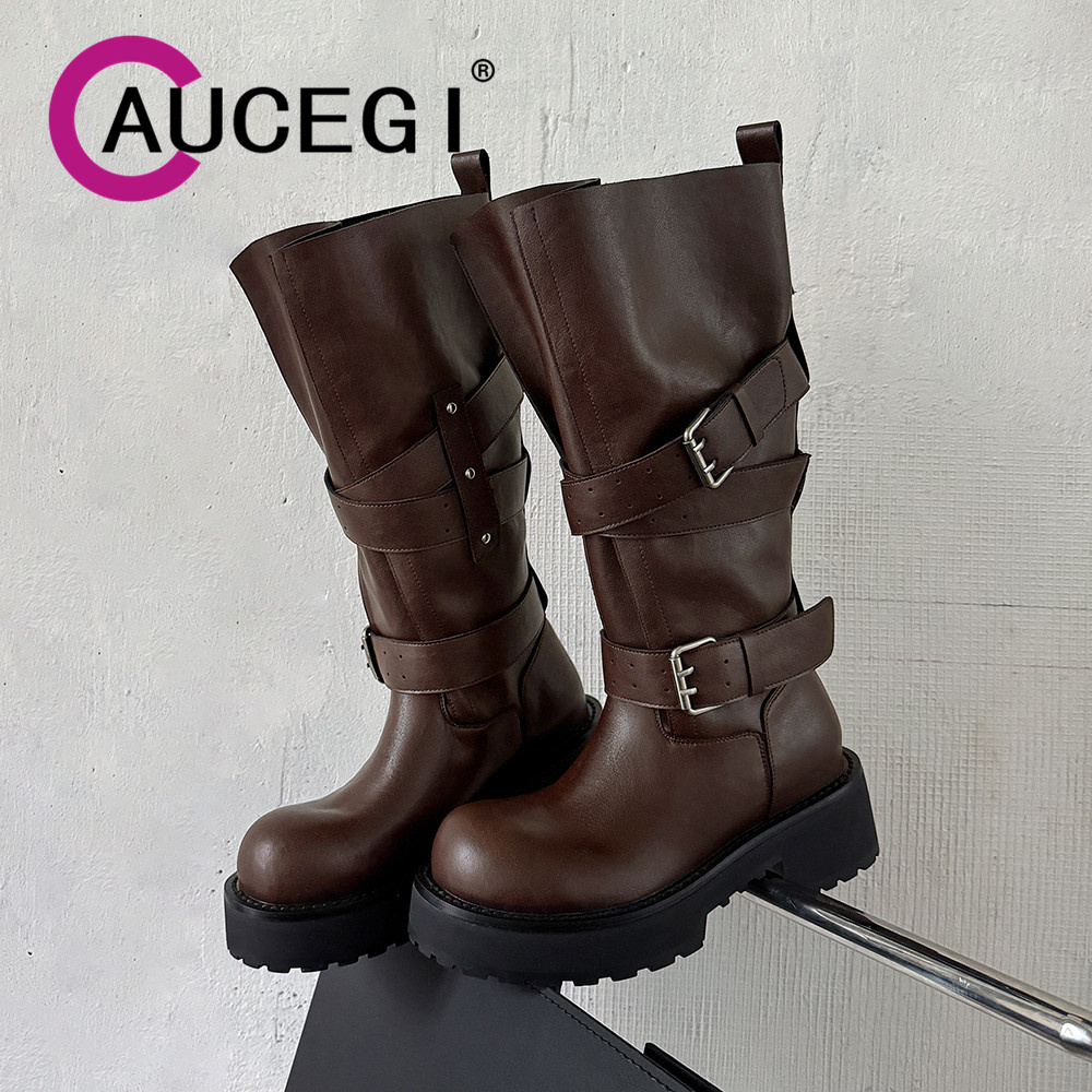 อูซีกี้หนังแท้แพลตฟอร์มบล็อคส้ - Leather Classic Strap บทวิจารณ์และราคา
