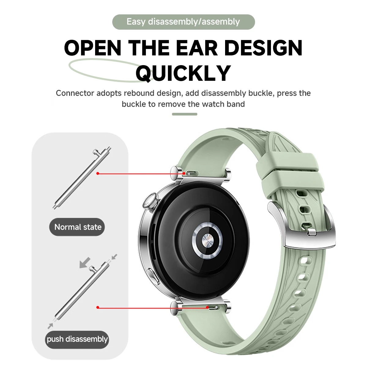 สายซิลิโคนขนาด 18 มม. สำหรับ H - Titan Smartwatch Accessories บทวิจารณ์และราคา