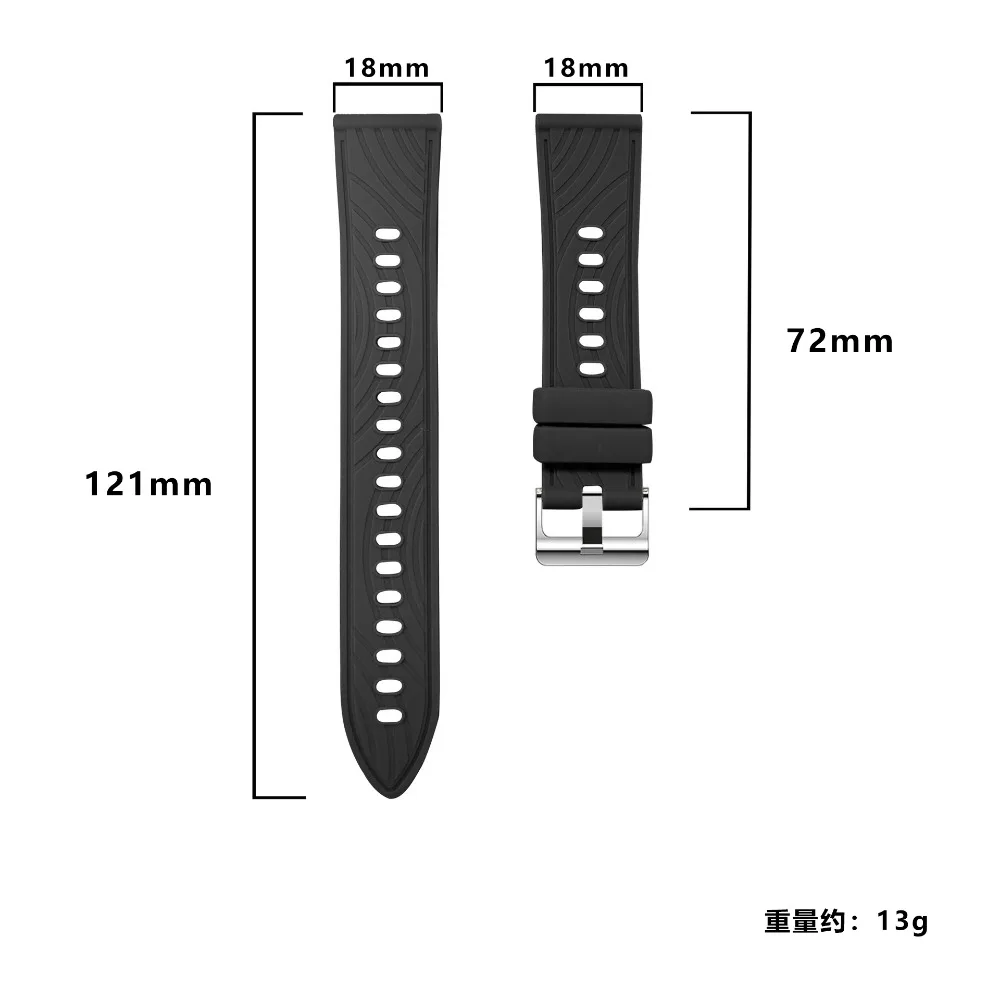 สายซิลิโคนขนาด 18 มม. สำหรับ H - Titan Smartwatch Accessories บทวิจารณ์และราคา