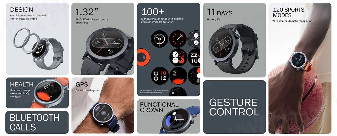 CMF Watch Pro 2 หน้าจอ AMOLED  - Smartwatch X12 บทวิจารณ์และราคา