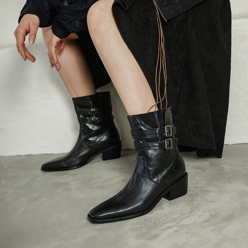 รองเท้าบูทผู้หญิงแบบใหม่สำหรับ - Leather Classic Strap บทวิจารณ์และราคา
