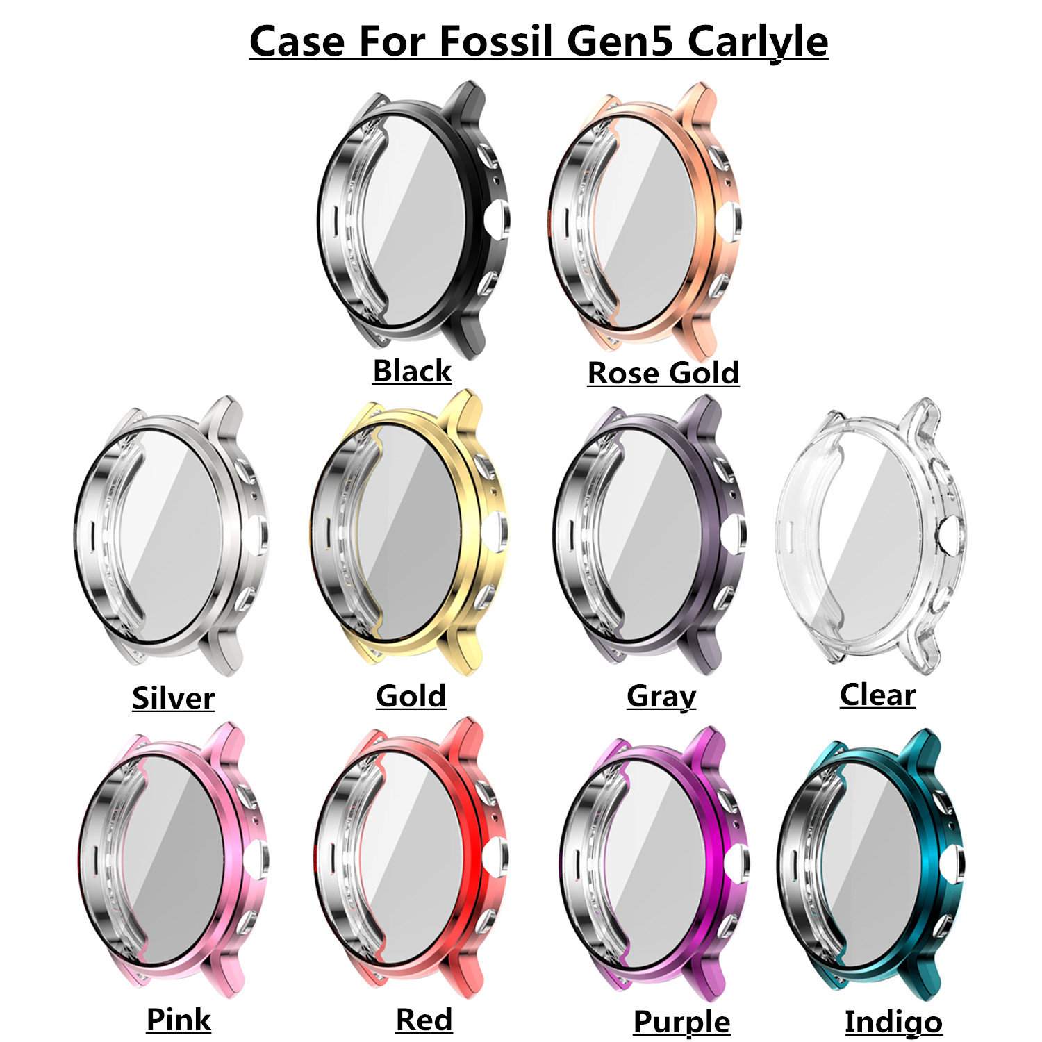 TPU ฝาครอบป้องกันสําหรับ Fossi - Fossil Smartwatch Accessories บทวิจารณ์และราคา