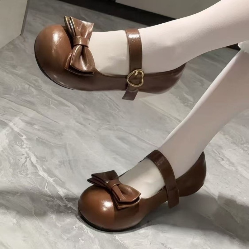 รองเท้าสไตล์โลลิต้าแบบหวานน่าร - Leather Classic Strap บทวิจารณ์และราคา