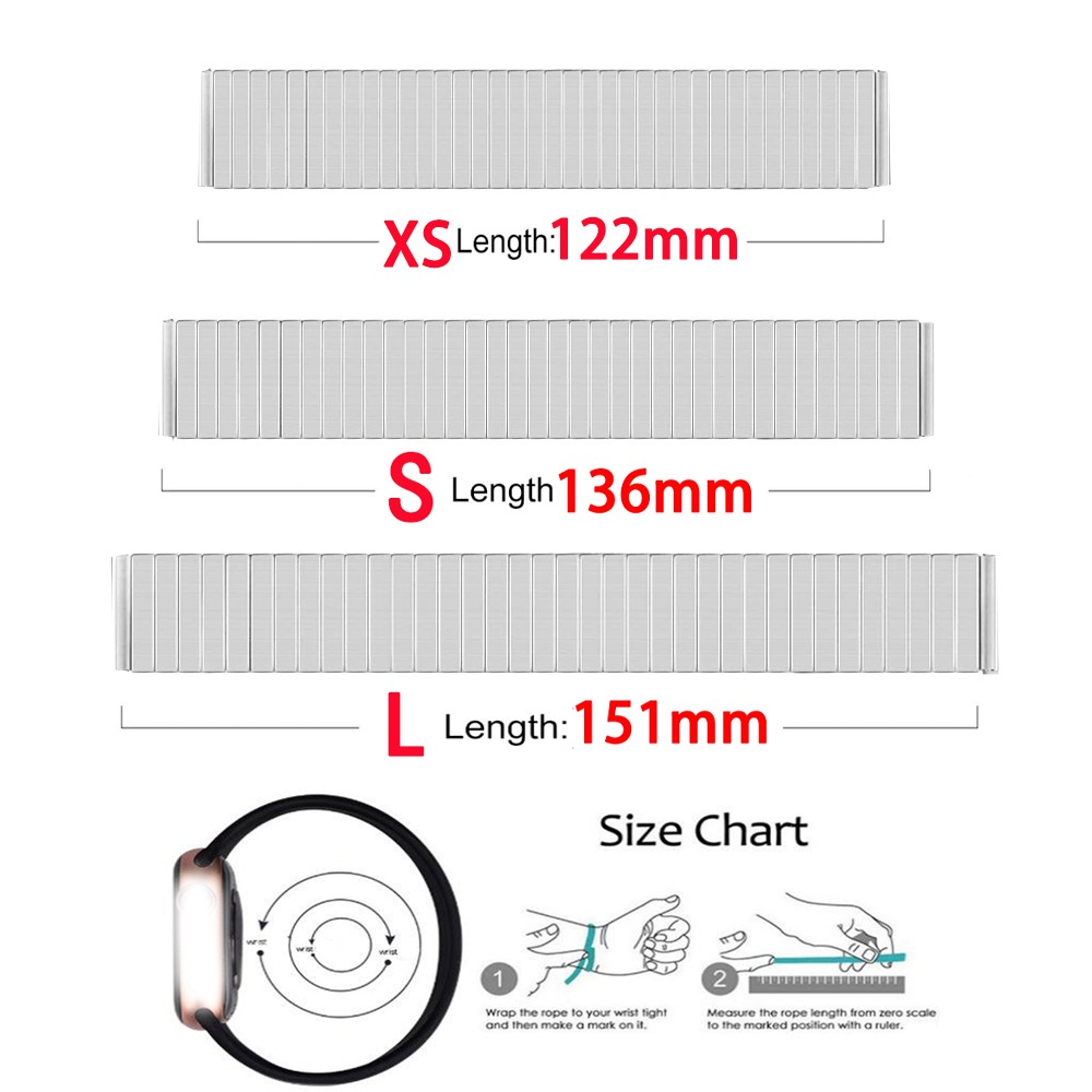 สแตนเลสสตีลยืดยืดสาย 14 มม.16  - Motorola Smartwatch Accessories บทวิจารณ์และราคา