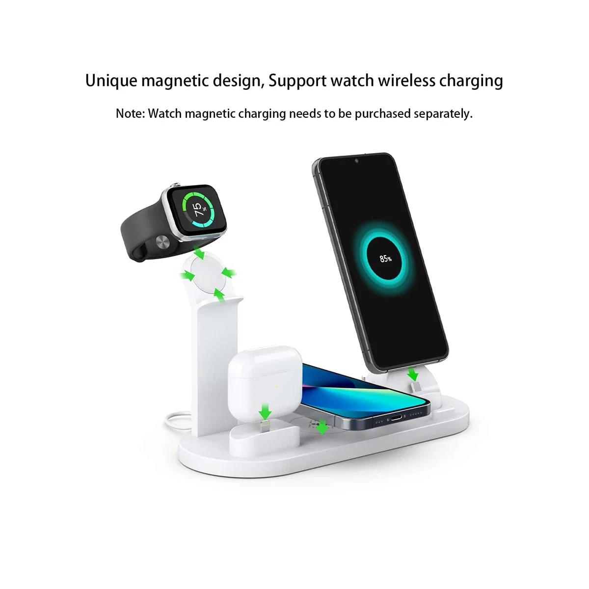 7 In 1 Wireless Charger Stand  - Smartwatch X12 บทวิจารณ์และราคา