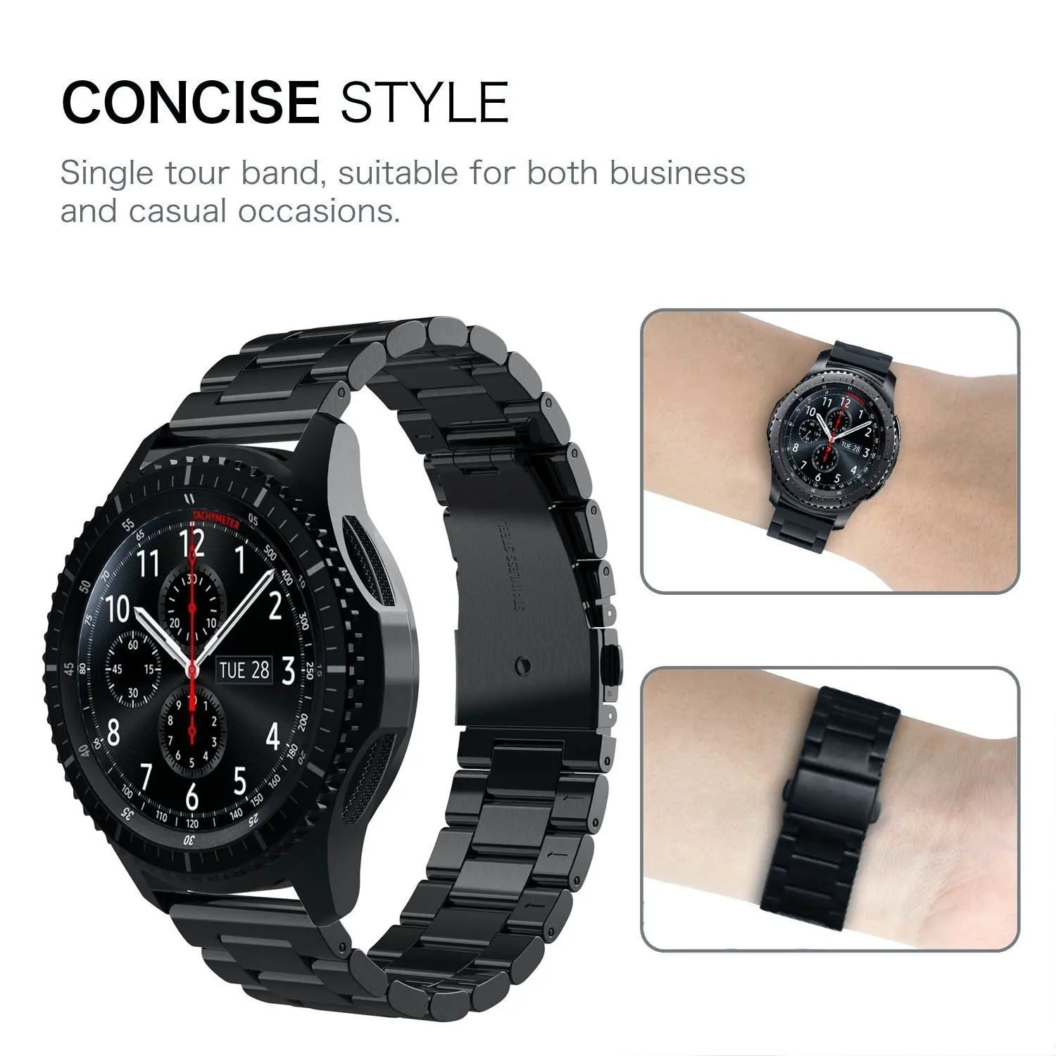 22 มม.20 มม.สําหรับ Samsung Ga - Motorola Smartwatch Accessories บทวิจารณ์และราคา