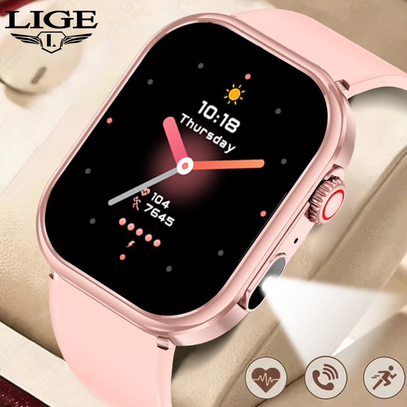 LIGE สมาร์ทวอทช์สำหรับผู้หญิง  - Smartwatch Custom บทวิจารณ์และราคา