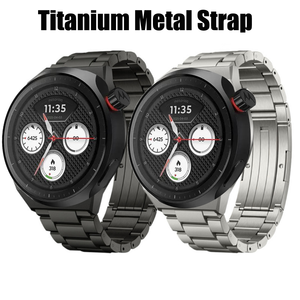 โลหะผสมไทเทเนียมสายโลหะสำหรับโ - Motorola Smartwatch Accessories บทวิจารณ์และราคา