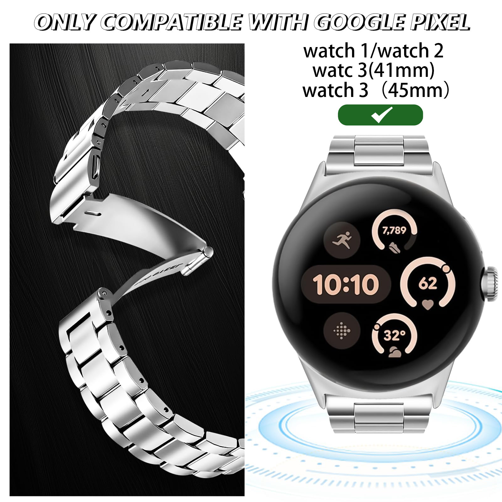 ชุดสายนาฬิกาสแตนเลสสําหรับ Goo - Motorola Smartwatch Accessories บทวิจารณ์และราคา